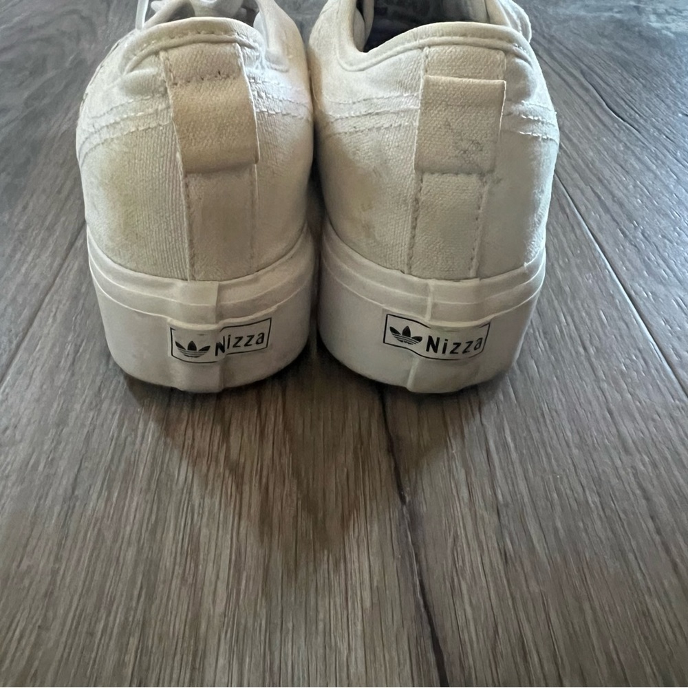 Adidas Nizza Platform Lace Up Sneakers White Size 7 - Picture 4 of 9